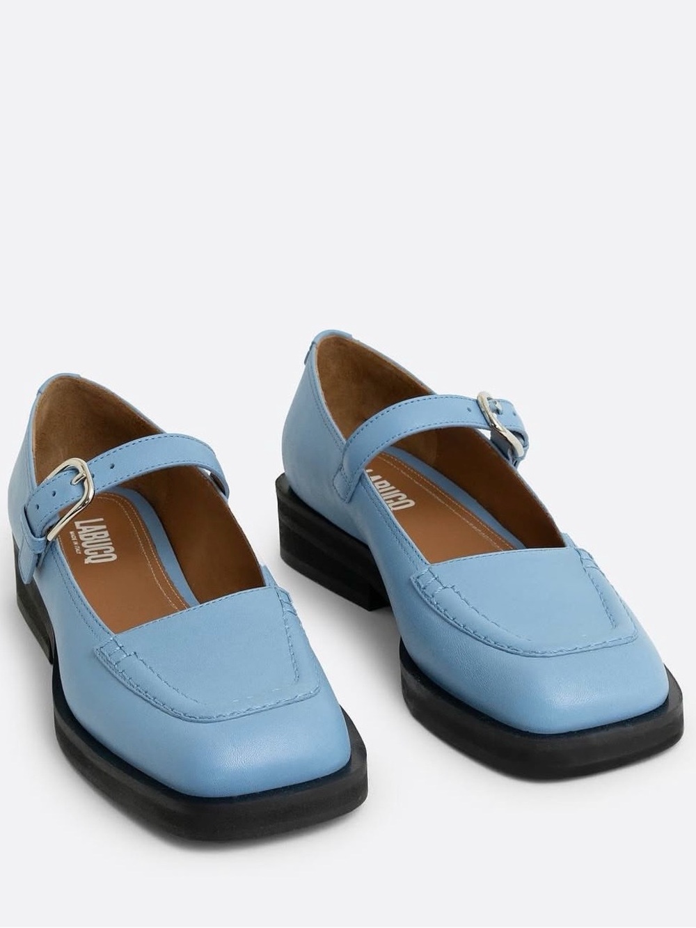 Labucq Norman Maryjane Shoes Size 39 in Robin Blue